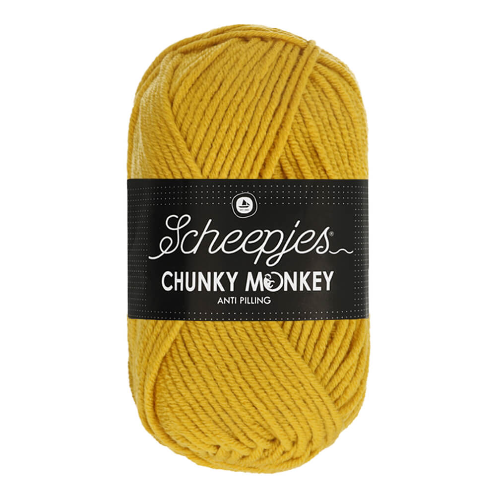 Scheepjes Chunky Monkey 100g 1823 Mustard | Knitting yarn shop / dzijas veikals