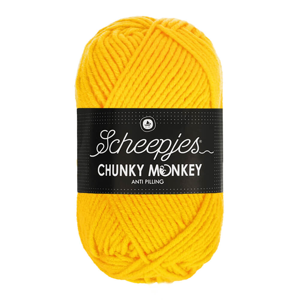 Scheepjes Chunky Monkey 100g 2004 Canary | Knitting yarn shop / dzijas veikals