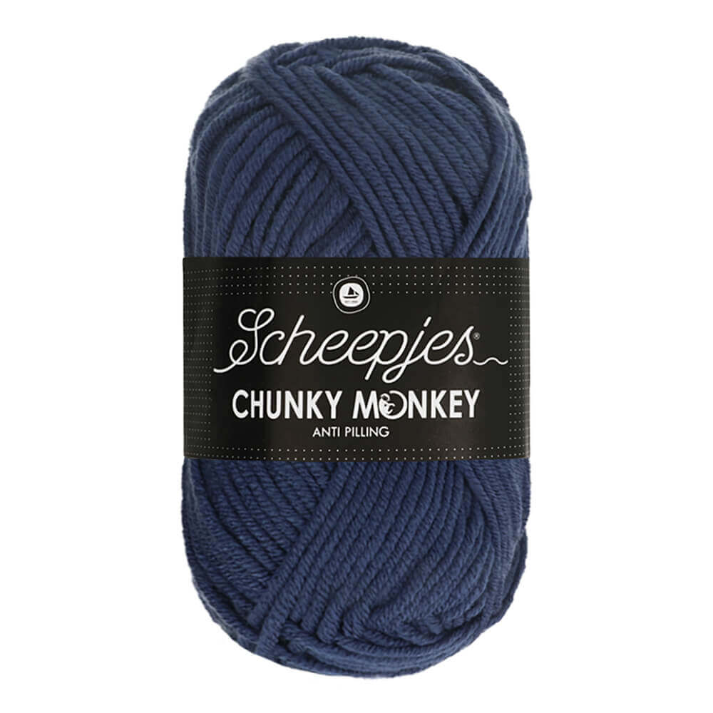Scheepjes Chunky Monkey 100g 2005 Navy | Knitting yarn shop / dzijas veikals