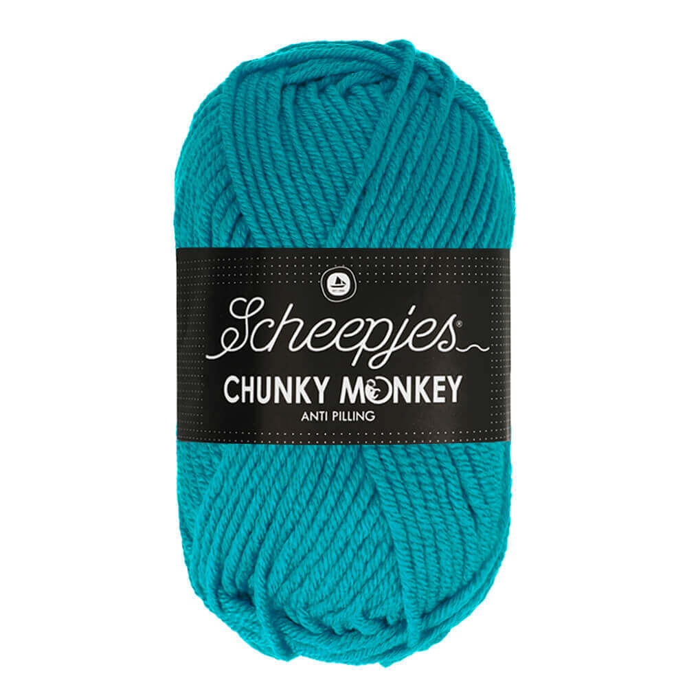 Scheepjes Chunky Monkey 100g 2012 Deep Turquoise | Knitting yarn shop / dzijas veikals