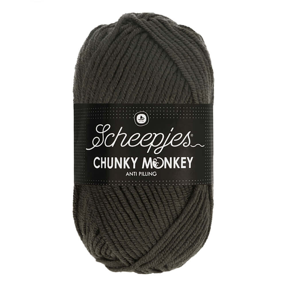 Scheepjes Chunky Monkey 100g 2018 Dark Grey | Knitting yarn shop / dzijas veikals