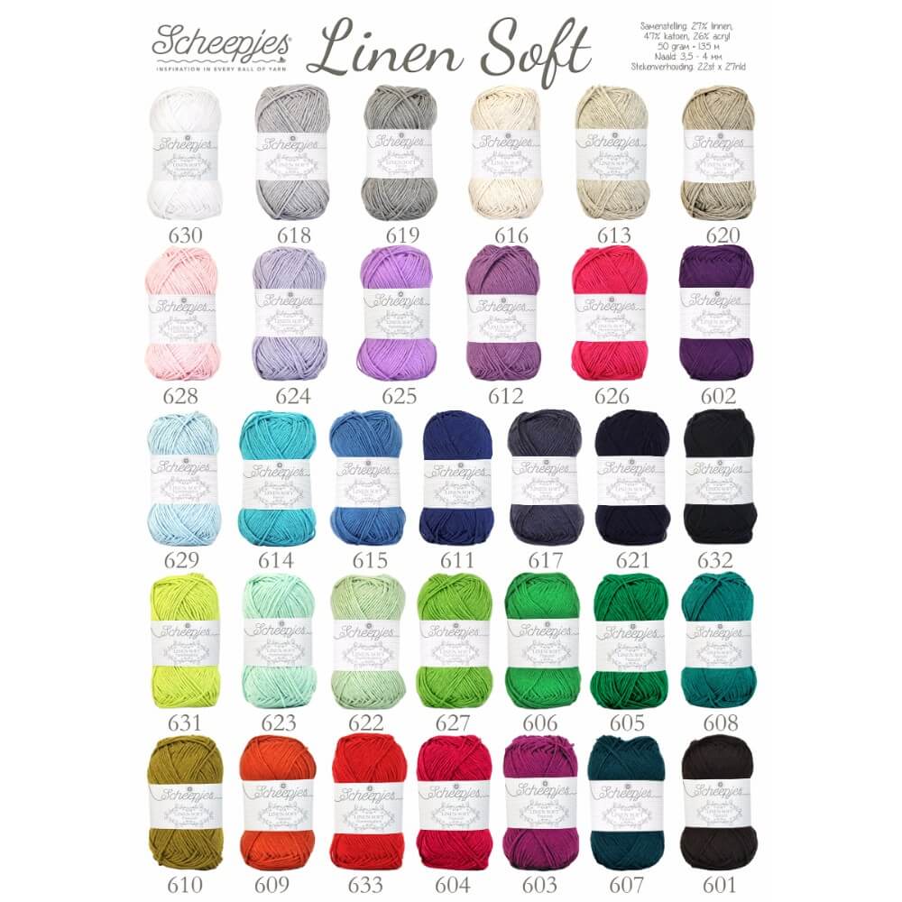 Scheepjes Linen Soft 50g 633 | Knitting yarn shop / dzijas veikals
