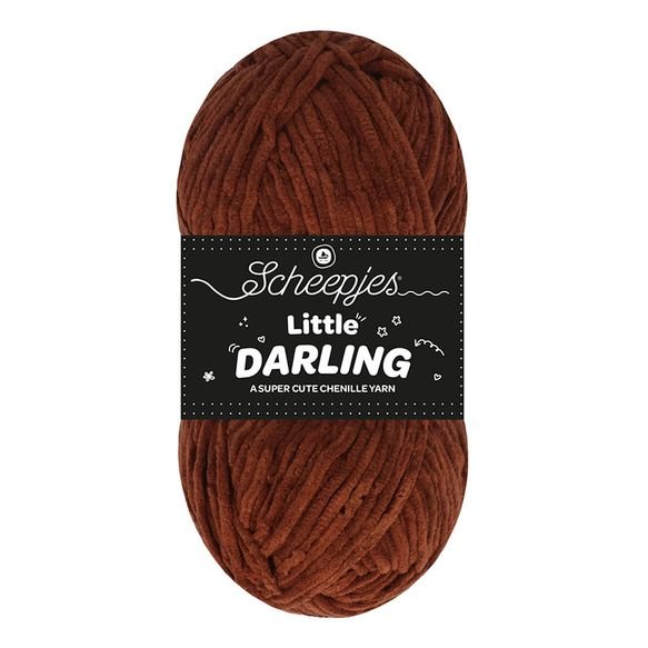 Scheepjes Little Darling - Chenille DK Polyester Yarn 405 Red Panda | Knitting yarn shop / dzijas veikals