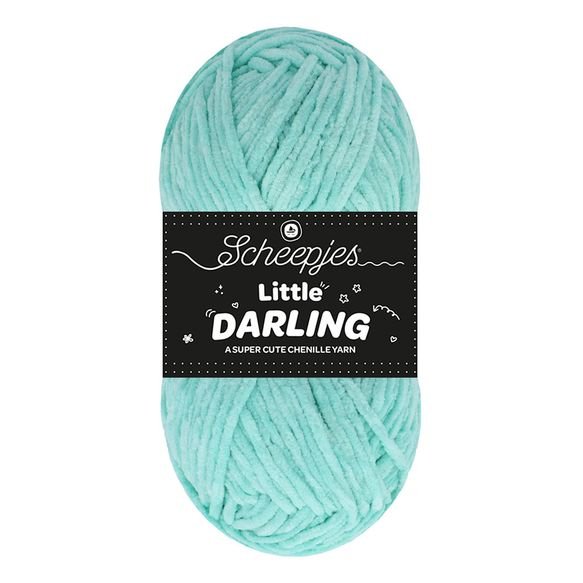Scheepjes Little Darling - Chenille DK Polyester Yarn 408 Bluefish | Knitting yarn shop / dzijas veikals