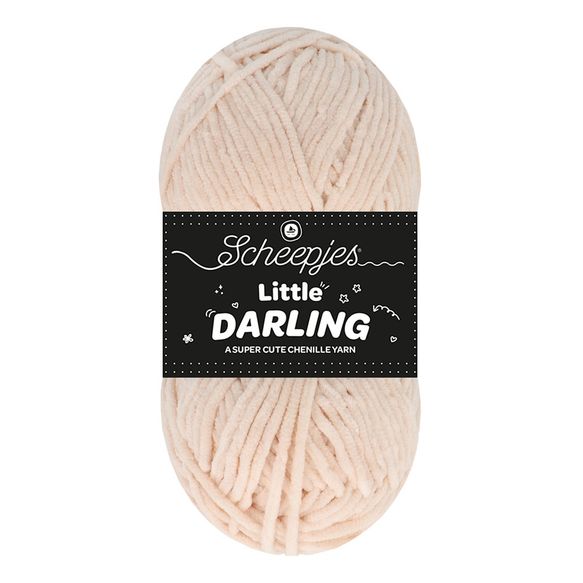 Scheepjes Little Darling - Chenille DK Polyester Yarn 418 Alpaca | Knitting yarn shop / dzijas veikals