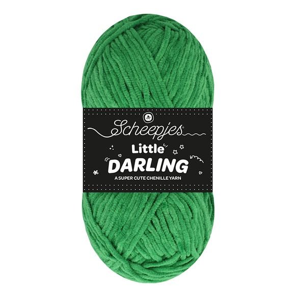 Scheepjes Little Darling - Chenille DK Polyester Yarn 419 Sprout | Knitting yarn shop / dzijas veikals