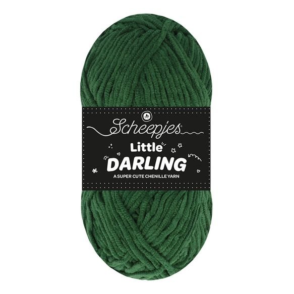Scheepjes Little Darling - Chenille DK Polyester Yarn 420 Pickle | Knitting yarn shop / dzijas veikals