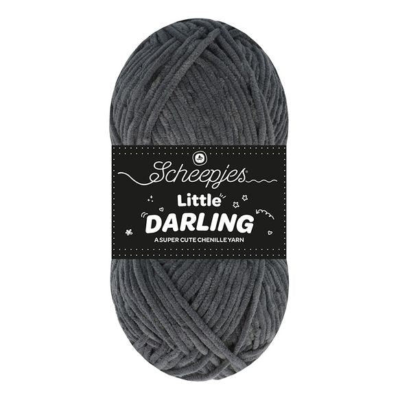 Scheepjes Little Darling - Chenille DK Polyester Yarn 424 Puffin | Knitting yarn shop / dzijas veikals