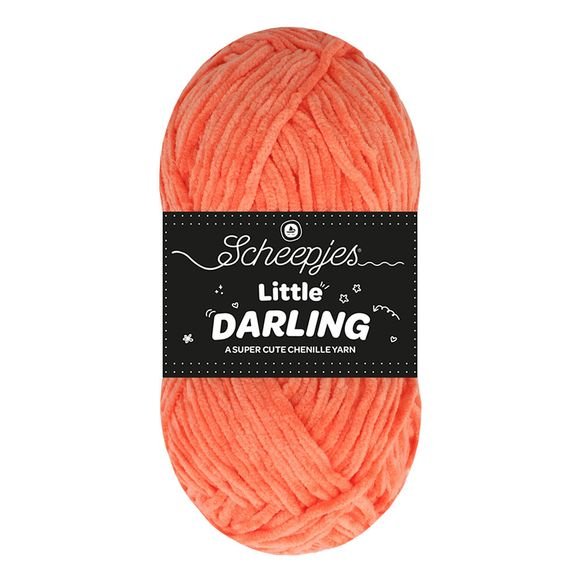 Scheepjes Little Darling - Chenille DK Polyester Yarn 429 Shrimp | Knitting yarn shop / dzijas veikals
