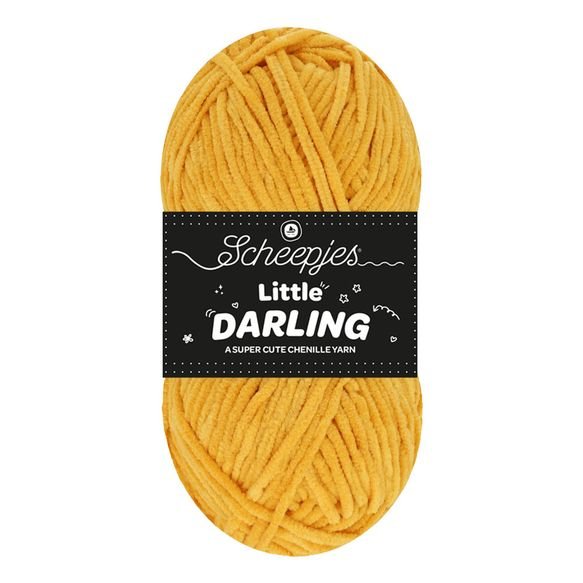 Scheepjes Little Darling - Chenille DK Polyester Yarn 436 Goldfish | Knitting yarn shop / dzijas veikals