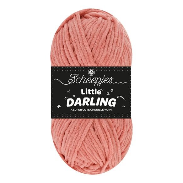 Scheepjes Little Darling - Chenille DK Polyester Yarn 439 Lychee | Knitting yarn shop / dzijas veikals