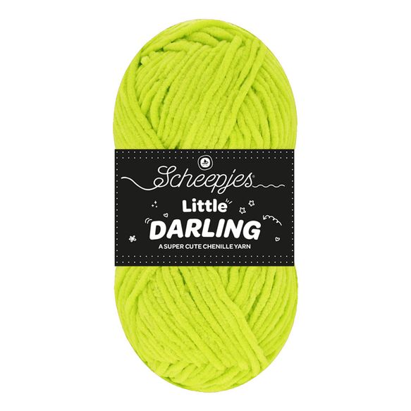 Scheepjes Little Darling - Chenille DK Polyester Yarn 445 Gecko | Knitting yarn shop / dzijas veikals