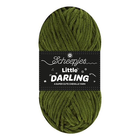 Scheepjes Little Darling - Chenille DK Polyester Yarn 447 Dino | Knitting yarn shop / dzijas veikals