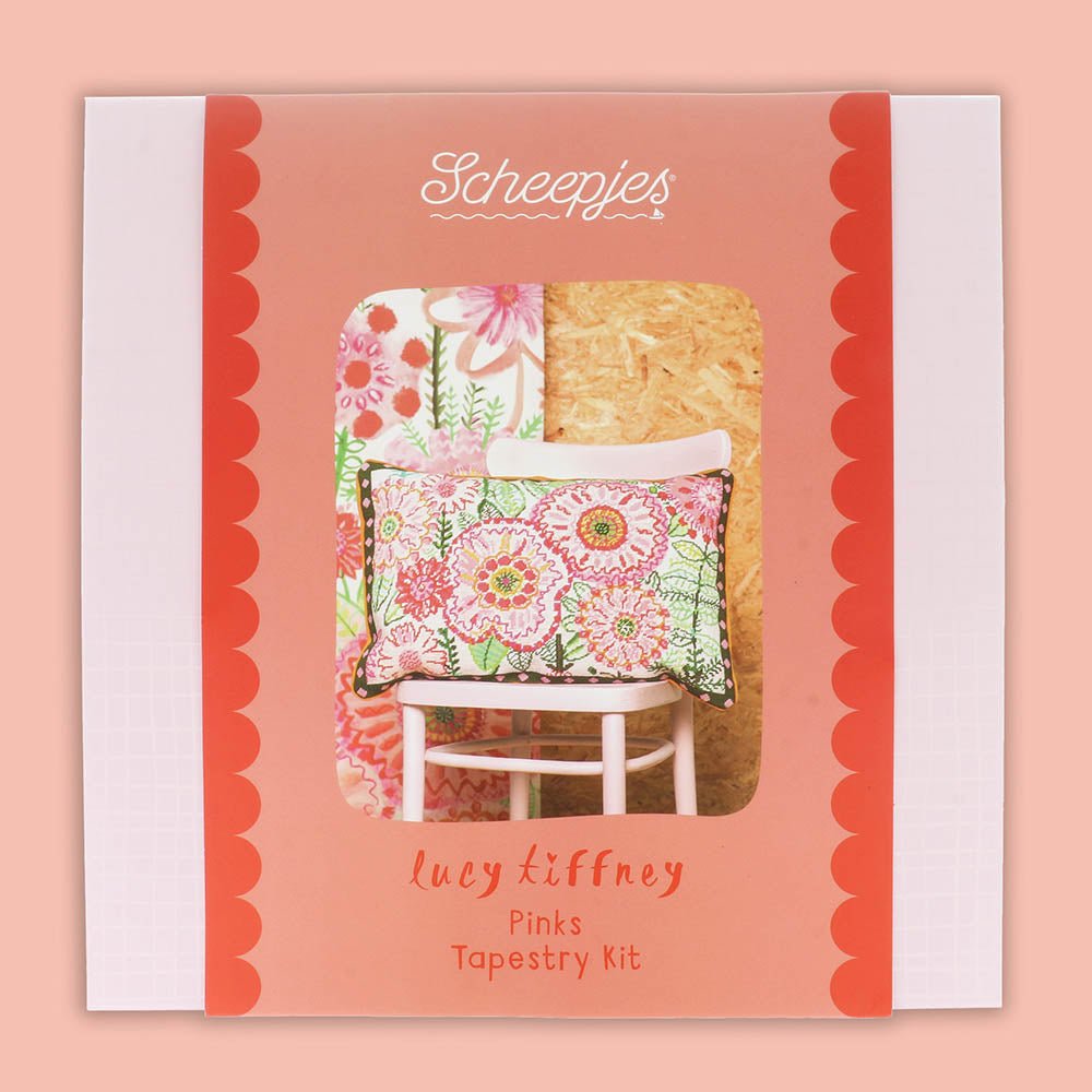 Scheepjes Lucy Tiffney Tapestry Kit 60x40cm, 8 variants Pinks | Knitting yarn shop / dzijas veikals