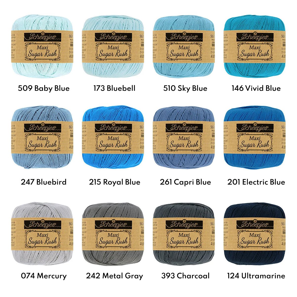 Scheepjes Maxi Sugar Rush 074 Mercury | Knitting yarn shop / dzijas veikals