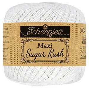 Scheepjes Maxi Sugar Rush 106 Snow White | Knitting yarn shop / dzijas veikals