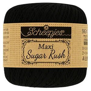 Scheepjes Maxi Sugar Rush 110 Black | Knitting yarn shop / dzijas veikals