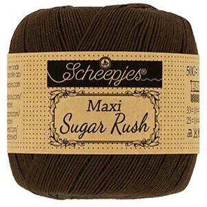 Scheepjes Maxi Sugar Rush 162 Black Coffee | Knitting yarn shop / dzijas veikals