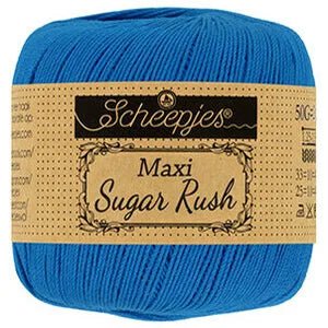 Scheepjes Maxi Sugar Rush 201 Electric Blue | Knitting yarn shop / dzijas veikals