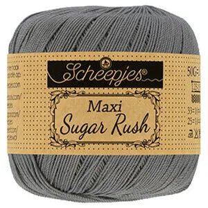 Scheepjes Maxi Sugar Rush 242 Metal Grey | Knitting yarn shop / dzijas veikals