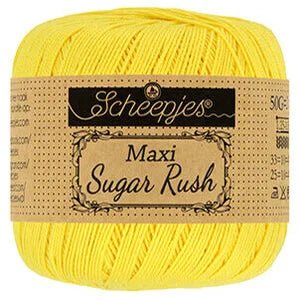 Scheepjes Maxi Sugar Rush 280 Lemon | Knitting yarn shop / dzijas veikals