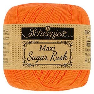 Scheepjes Maxi Sugar Rush 281 Tangerine | Knitting yarn shop / dzijas veikals