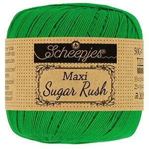Scheepjes Maxi Sugar Rush 606 Grass Green | Knitting yarn shop / dzijas veikals