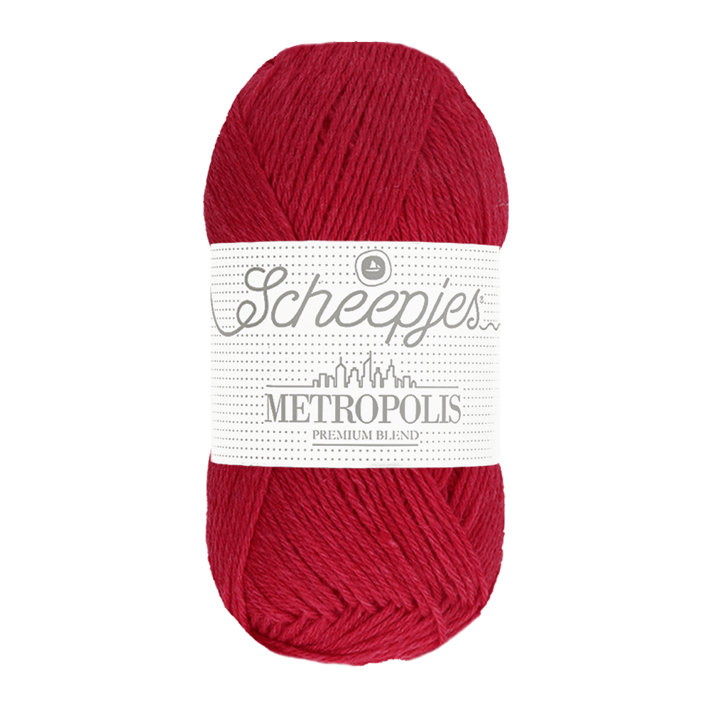 Scheepjes Metropolis 50g 058 Bordeaux | Knitting yarn shop / dzijas veikals