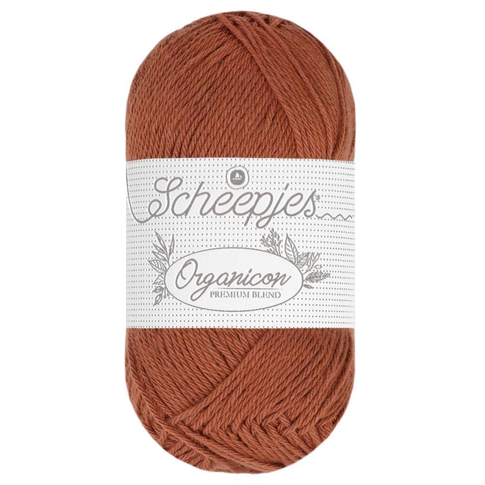 Scheepjes Organicon 50g 226 Maple Bark | Knitting yarn shop / dzijas veikals
