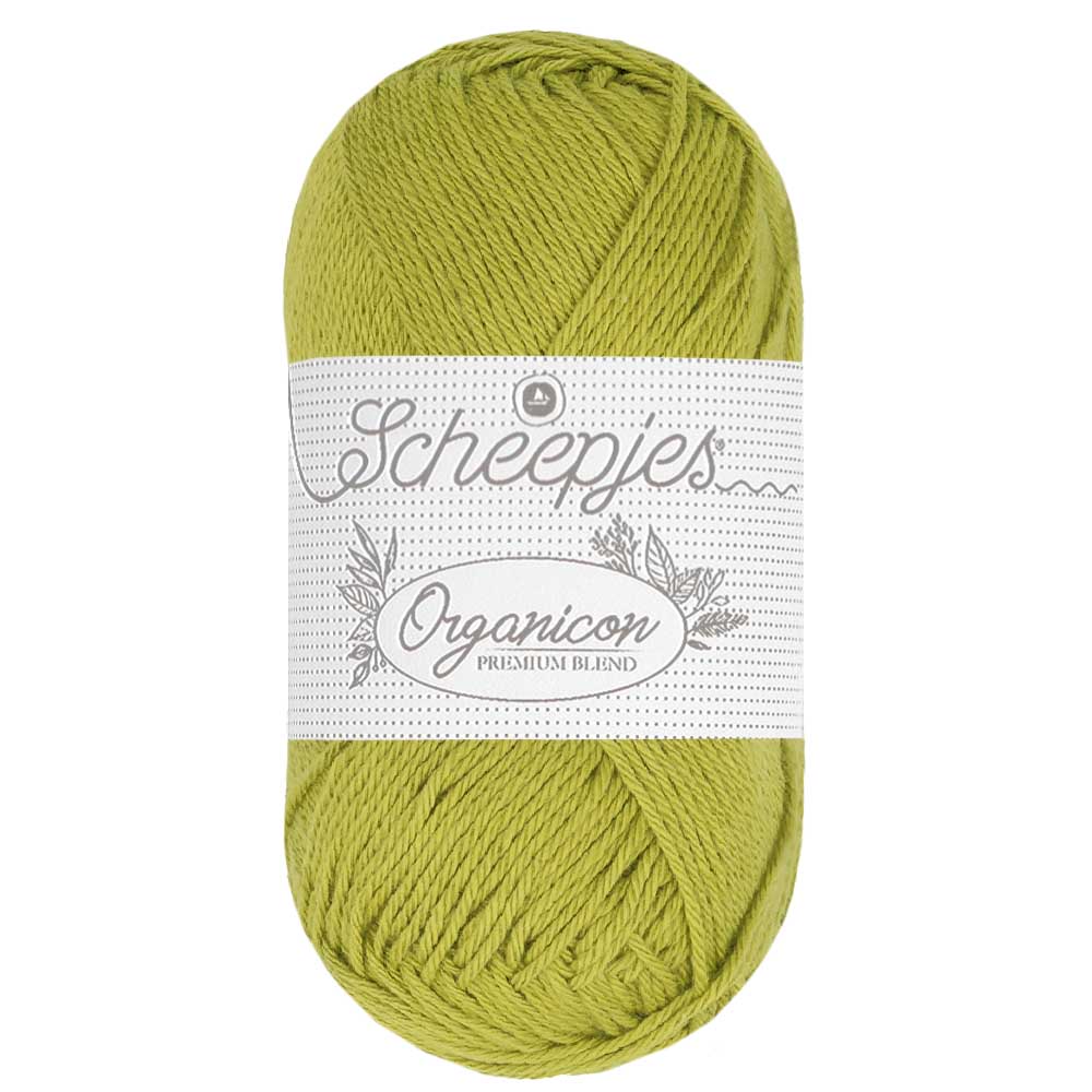 Scheepjes Organicon 50g 228 Olive | Knitting yarn shop / dzijas veikals