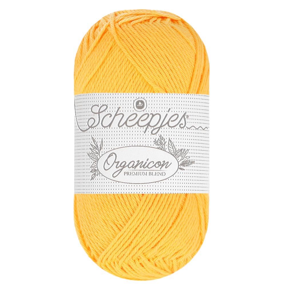 Scheepjes Organicon 50g 238 Happy Sunflower | Knitting yarn shop / dzijas veikals