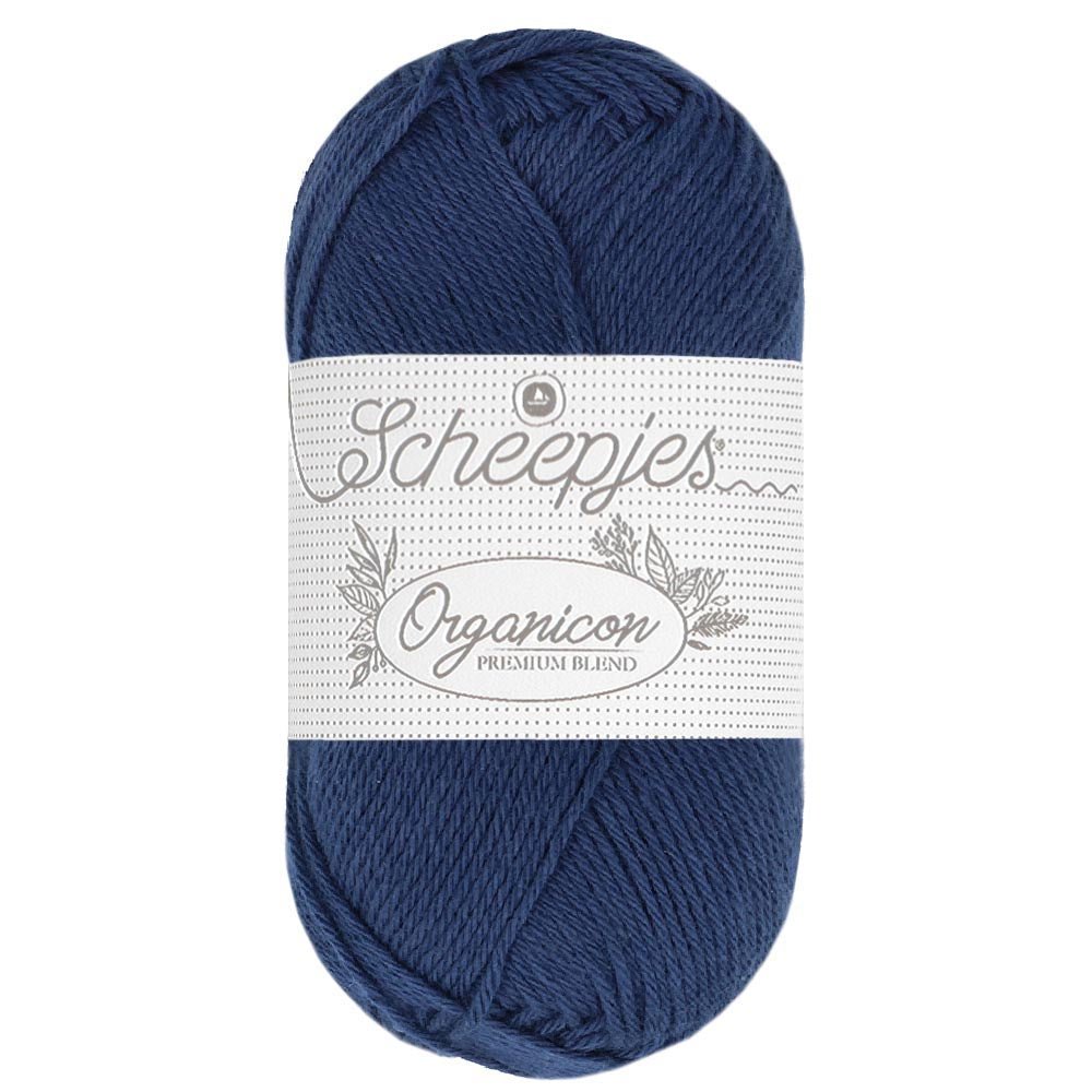 Scheepjes Organicon 50g 251 Aegean Blue | Knitting yarn shop / dzijas veikals