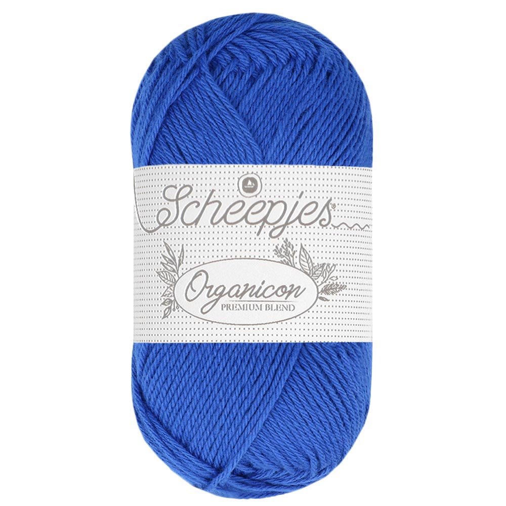 Scheepjes Organicon 50g 252 Blue Orchid | Knitting yarn shop / dzijas veikals