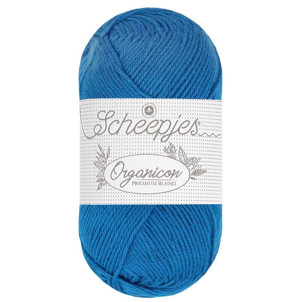 Scheepjes Organicon 50g 266 Sapphire | Knitting yarn shop / dzijas veikals