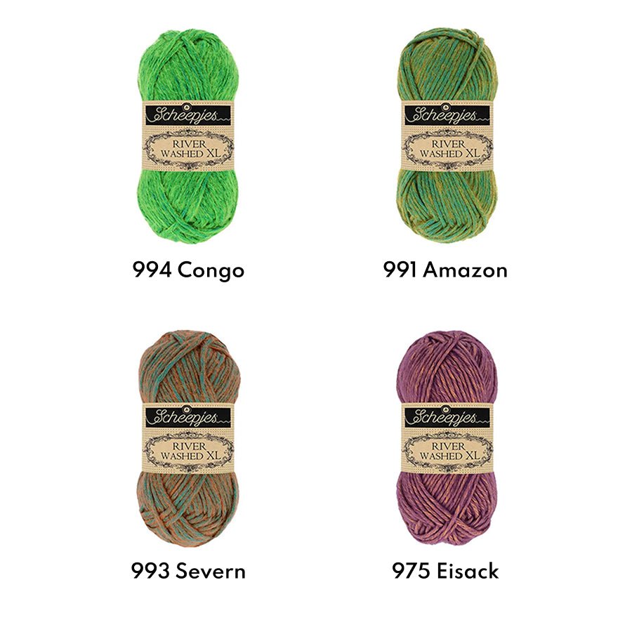 Scheepjes River Washed XL 50g 973 Po | Knitting yarn shop / dzijas veikals