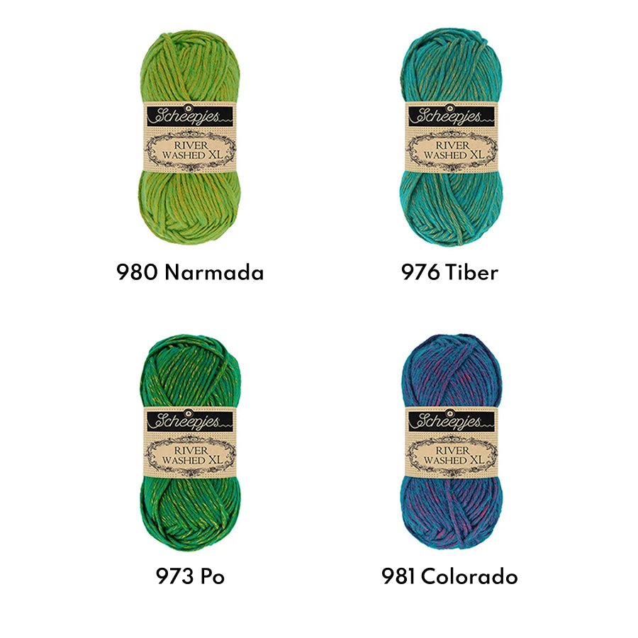 Scheepjes River Washed XL 50g 973 Po | Knitting yarn shop / dzijas veikals