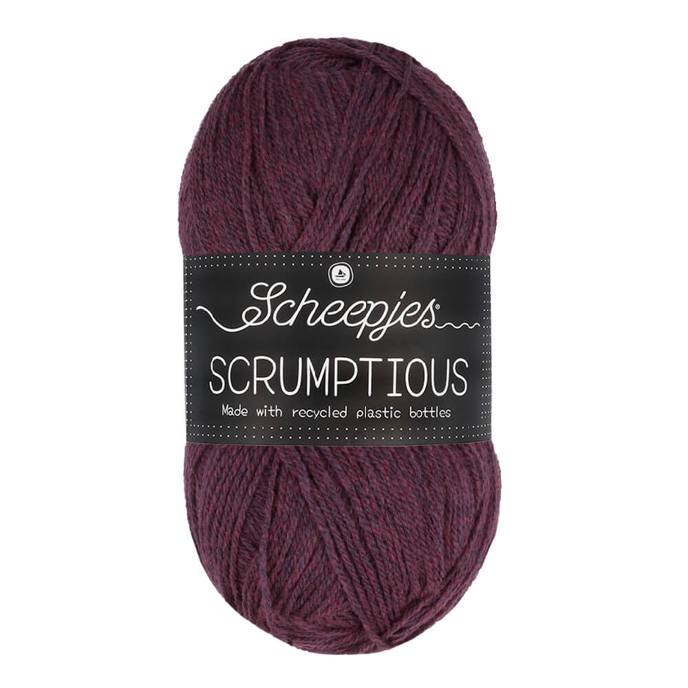Scheepjes Scrumptious 100g 377 Morello Fudge Cake | Knitting yarn shop / dzijas veikals