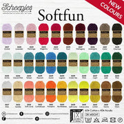 Scheepjes Softfun Yarn, colours 2401 - 2639 2401 Prussian | Knitting yarn shop / dzijas veikals