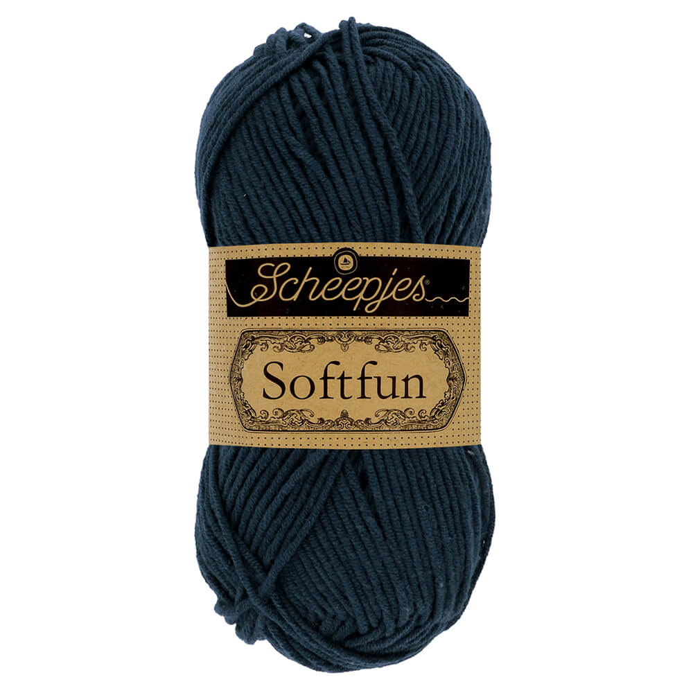 Scheepjes Softfun Yarn, colours 2401 - 2639 2401 Prussian | Knitting yarn shop / dzijas veikals