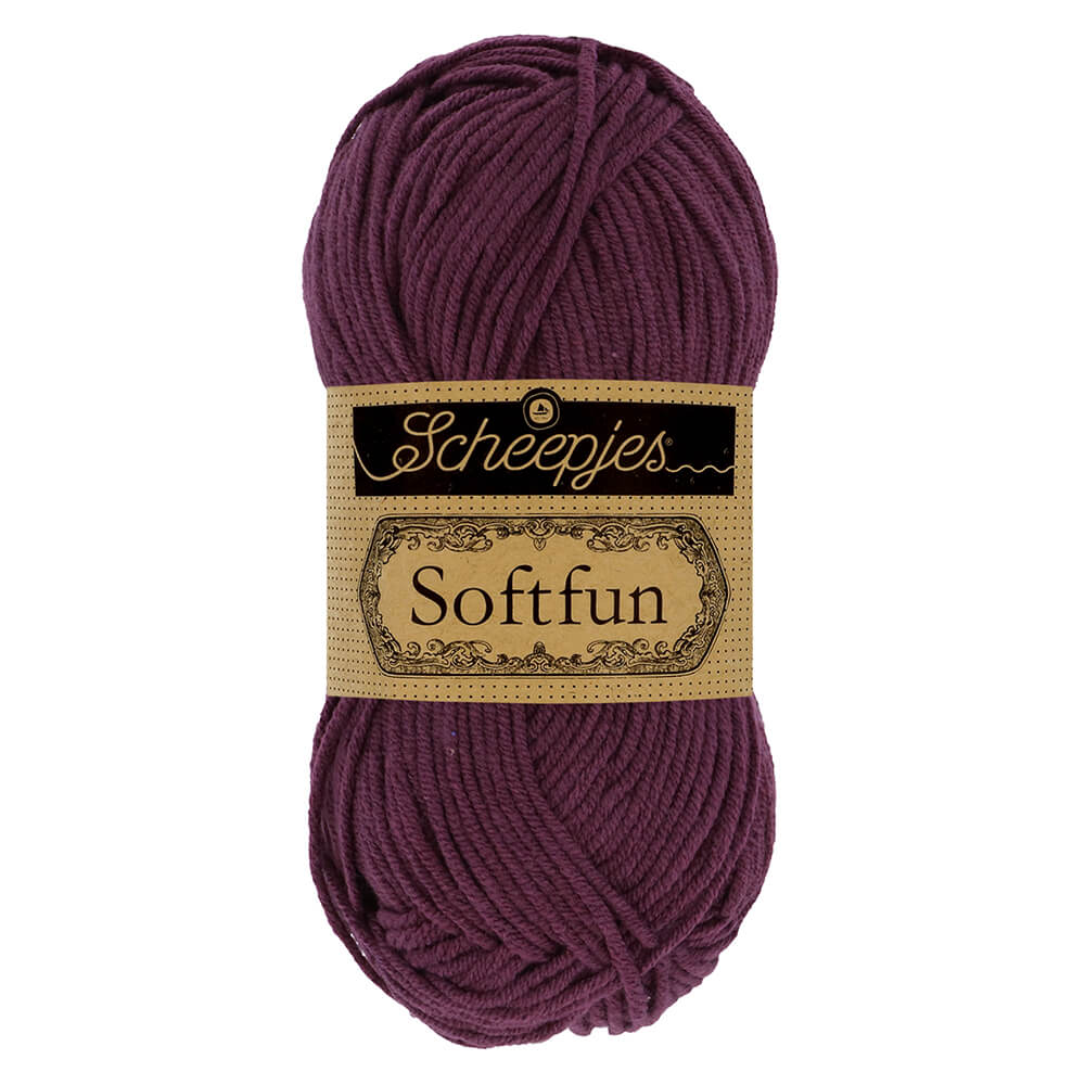 Scheepjes Softfun Yarn, colours 2401 - 2639 2493 Heath | Knitting yarn shop / dzijas veikals