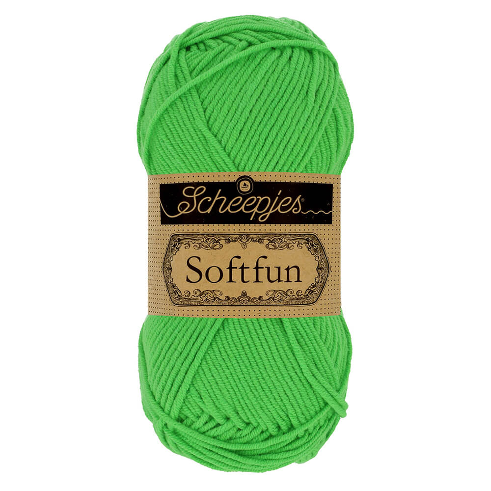 Scheepjes Softfun Yarn, colours 2401 - 2639 2517 Kelly | Knitting yarn shop / dzijas veikals