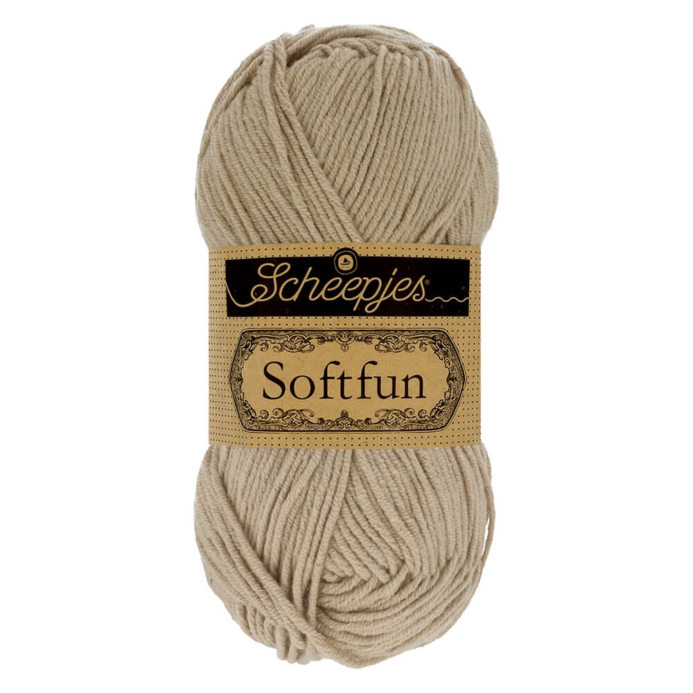 Scheepjes Softfun Yarn, colours 2401 - 2639 2533 Wheat | Knitting yarn shop / dzijas veikals