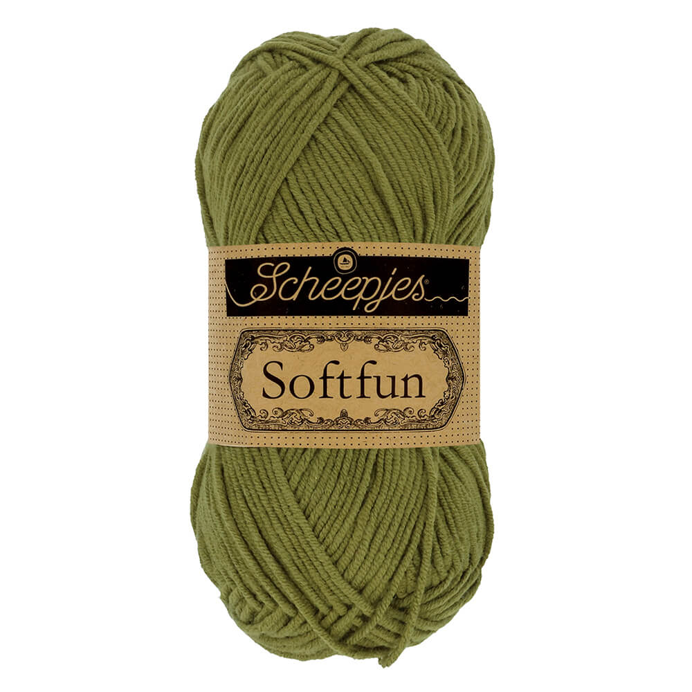 Scheepjes Softfun Yarn, colours 2401 - 2639 2616 Pickle | Knitting yarn shop / dzijas veikals