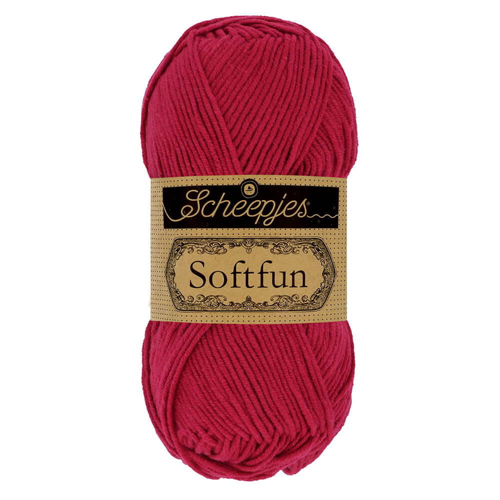 Scheepjes Softfun Yarn, colours 2401 - 2639 2617 Jam | Knitting yarn shop / dzijas veikals