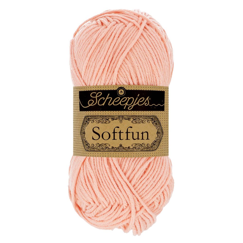 Scheepjes Softfun Yarn, colours 2401 - 2639 2620 Starfish | Knitting yarn shop / dzijas veikals