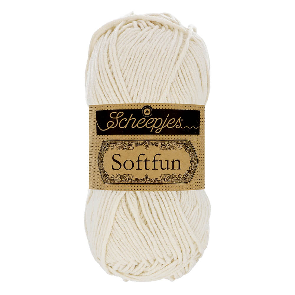 Scheepjes Softfun Yarn, colours 2401 - 2639 2622 Latte | Knitting yarn shop / dzijas veikals