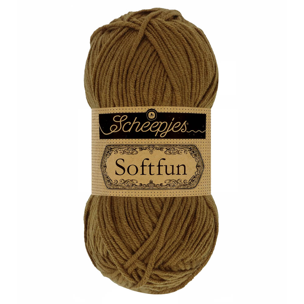 Scheepjes Softfun Yarn, colours 2401 - 2639 2635 Dijon | Knitting yarn shop / dzijas veikals