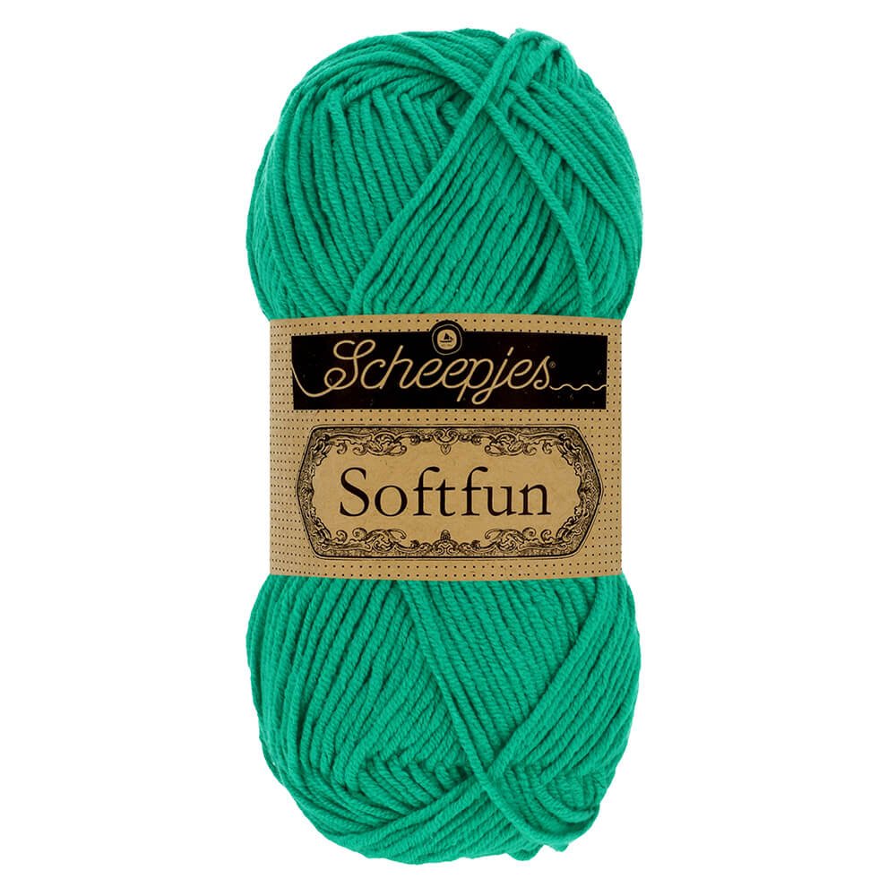 Scheepjes Softfun Yarn, colours 2401 - 2639 2639 Green Tea | Knitting yarn shop / dzijas veikals
