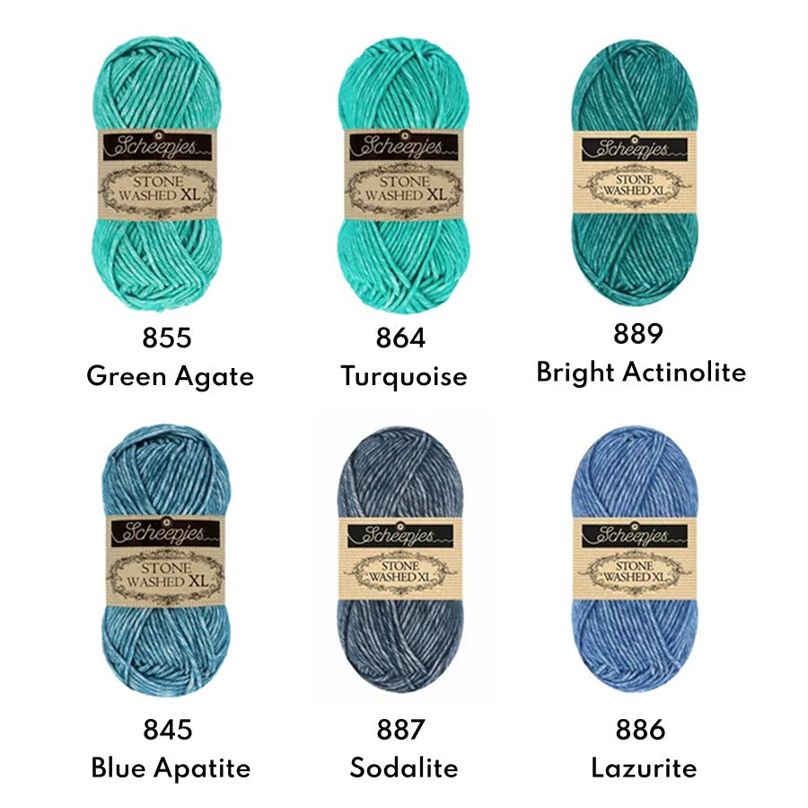 Scheepjes Stone Washed XL, 50g 841 Moon Stone | Knitting yarn shop / dzijas veikals