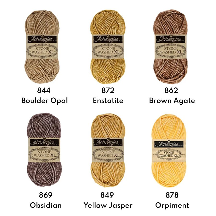 Scheepjes Stone Washed XL, 50g 841 Moon Stone | Knitting yarn shop / dzijas veikals